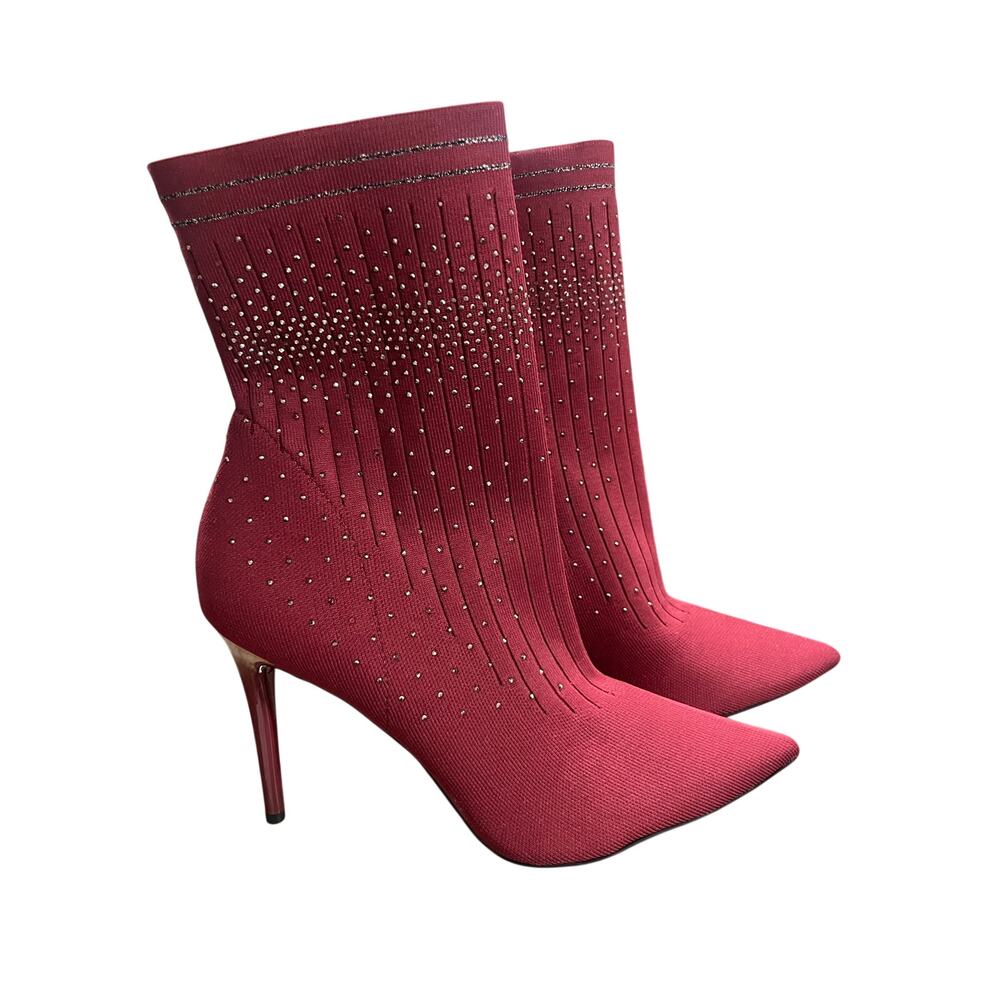 Jessica Simpson Lytona Red Shock Booties Size 11 (New)